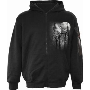 Spiral - Forest Wolf - Sweatshirt - Zwart - Capuchon - Duurzaam Materiaal