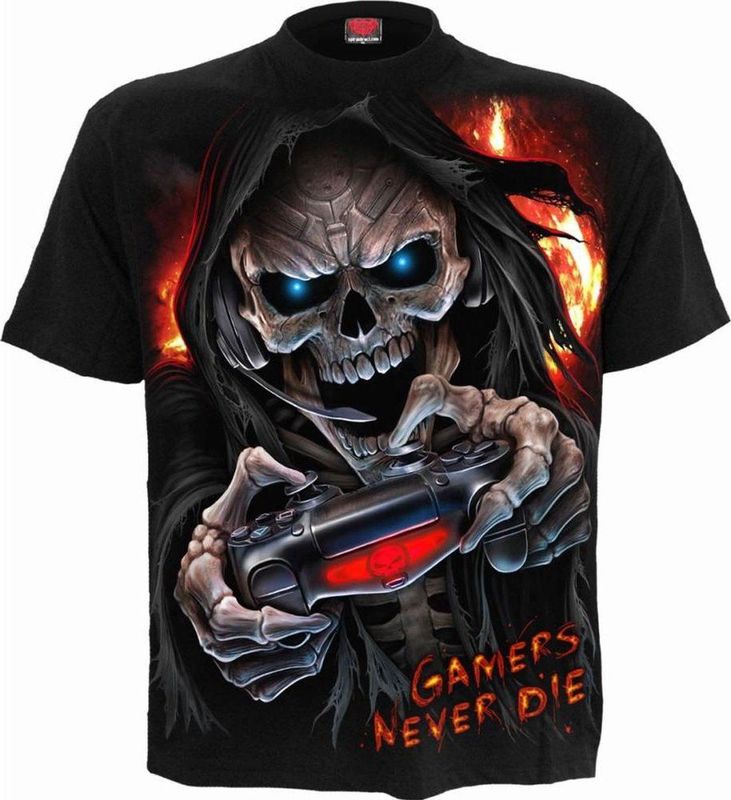 Spiral Heren Tshirt RESPAWN Zwart