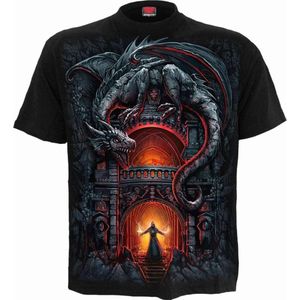 Spiral Dragon's Lair Heren T-shirt - zwart - M