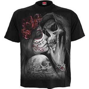 Spiral - T-shirt - Zwart - Katoen - Schedelprint