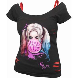 Spiral - Harley Quinn - T-shirt - Zwart - 100% Katoen, AZO-FREE