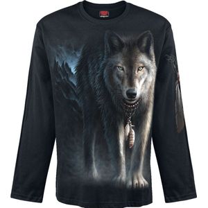 Spiral Longsleeve shirt FROM DARKNESS Zwart