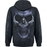 Spiral Double Death Trui met capuchon zwart S 100% katoen Everyday Goth, Gothic, Rock wear