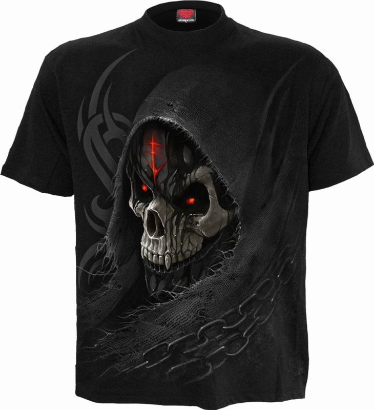 Spiral - Dark Death - T-shirt - Zwart - 100% Katoen