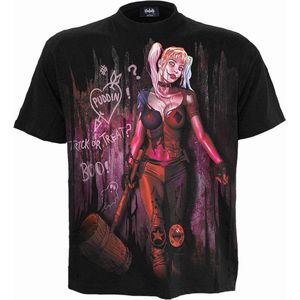 Spiral - Harley Quinn - T-Shirt - Zwart - 100% Katoen