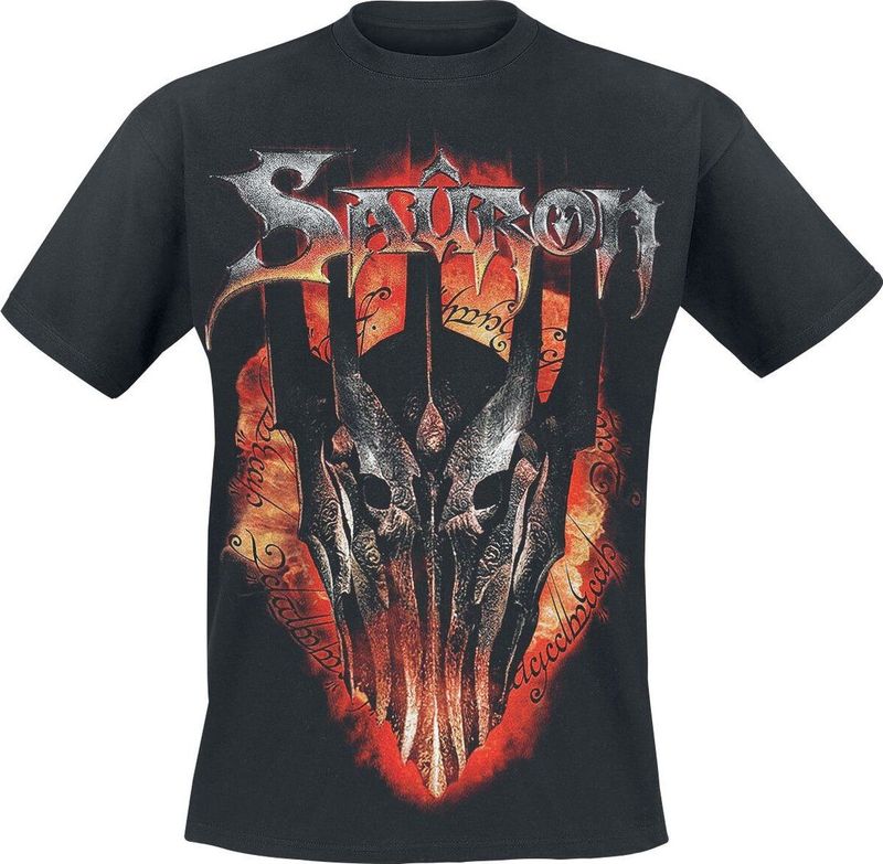 The Lord Of The Rings - Sauron - T-shirt - Zwart - 100% Katoen