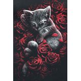 Spiral - T-shirt - Zwart - 95% Viscose 5% Elastaan