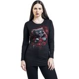 Spiral - T-shirt - Zwart - 95% Viscose 5% Elastaan