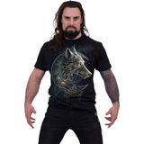 Spiral - Wolf - T-shirt - Zwart