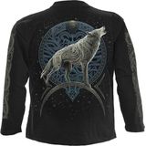 Spiral Longsleeve shirt- Celtic Wolf Zwart