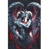 T-shirt - Zwart - 100% Katoen - Front Print