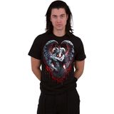 T-shirt - Zwart - 100% Katoen - Front Print