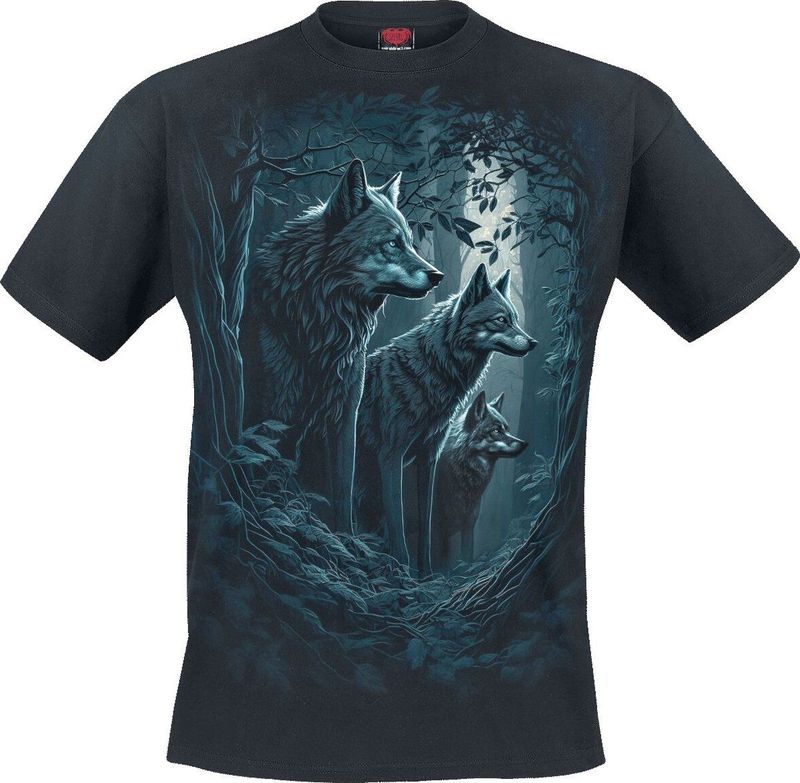 Spiral - Forest Guardians Heren T-shirt - Zwart