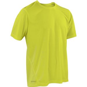 Spiro Heren Quick-Dry Sports Short Sleeve Performance T-Shirt (Kalk groen)