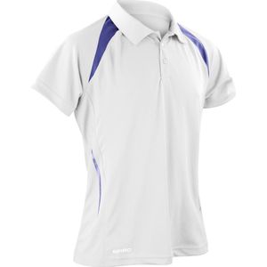 Spiro Heren Sport Team Spirit Performance Polo Shirt (Wit Zwaar)