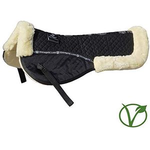 Rhinegold Unisex 448-F-BK/NAT Luxe Bont Half Pad, Zwart/Natuurlijk, Full