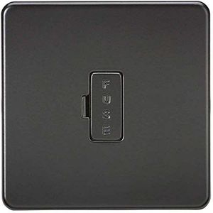 Knightsbridge SF6000MBB Screwless Zekering, 13 A, Mat Zwart