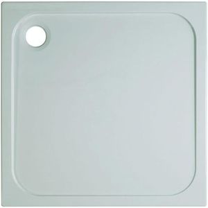 Crosswater Shower Tray douchebak - 90x90x4.5cm - vierkant - met antikalkbehandeling - afvoer 90mm - wit SR000S900