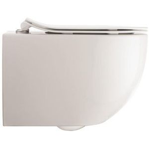 Crosswater Glide II Wandtoilet - 36.5x51x34.5cm - spoelrandloos - zonder zitting- glans wit GL6116CW