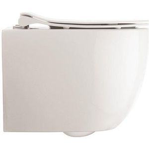 Crosswater Glide II Wandtoilet - 37x46x32.5cm - spoelrandloos - zonder zitting - glans wit GL6115CW