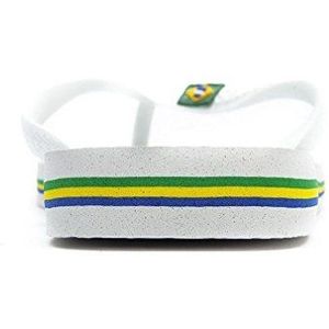Havaianas Brasil 4000032 Slippers uniseks-volwassene,Wit (White),47/48 EU