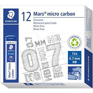 Staedtler Mars Micro Carbon 250 - Koffer 12 grafietkabels 0,7 mm Hb - pak van 12