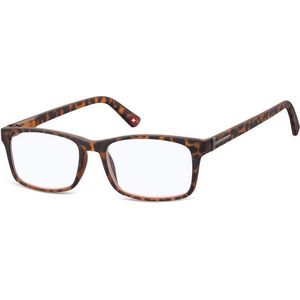 Montana rechthoekige matte Turtle Brown Unisex Vrouwenglazen frames