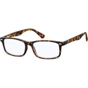 Montana rechthoekige matte Turtle Brown Unisex Vrouwenglazen frames