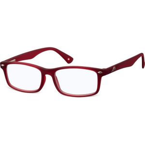 Montana rechthoekige matrode Bourgondische unisex vrouwelijke bril frames