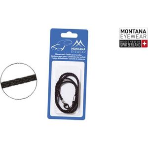 Montana brillenkoord BC2 zwart gevlochten - one size fits all