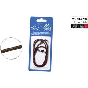 Montana brillenkoord BC3 bruin gevlochten - one size fits all