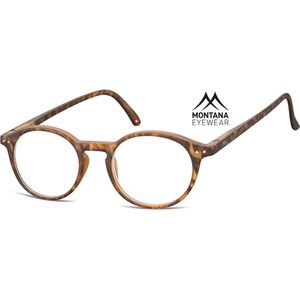 Montana leesbril bril MR65-A MATTE BROWN TURTLE MEN MEN Women +3,00