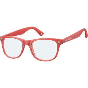 Montana - Blue Light Filter Bril - Rood - Kunststof - Unisex