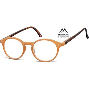 Montana Eyewear MR65D leesbril +3.00 Karamel - Tortoise  - rond