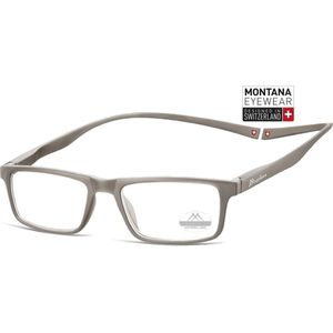 Montana Eyewear MR59C Leesbril met magneetsluiting +2.00 - grijs