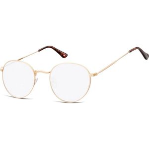 Montana Round Gold unisex dames bril frames