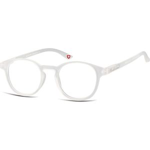 Montana Eyewear MR52D ronde leesbril +1.00 milky transparant