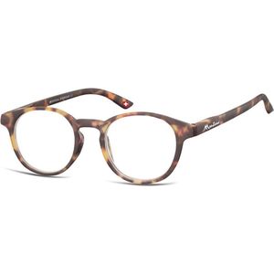 Montana Eyewear MR52F ronde leesbril +1.00 milky tortoise