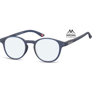 Montana - BLF52A - Leesbril - Blauw - Rond