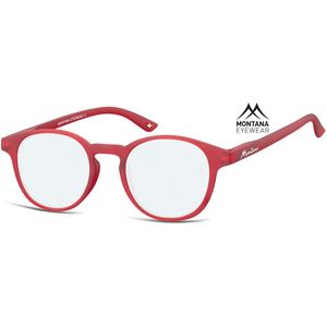 Montana Eyewear BLF52B leesbril - beeldschermbril +1.50 Rood - Rond