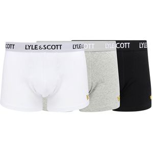 Lyle & Scott - Basic Boxer Ondergoed 3-Pack - Veelkleurig - 95% Katoen, 5% Elastan