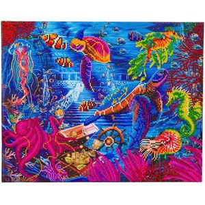 Crystal Art diamond painting kit Sea Life 40 x 50 cm