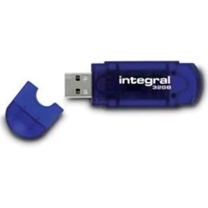Integral INFD32GBEVOBL 32GB geheugenkaart USB blauw