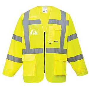 Portwest S475 Hi-Vis Workwear Executive Safety Vest Yellow, L