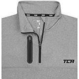 TCA - Fusion Pro - Hardlooptop - Donkergrijs - Sneldrogend, Half-Zip, D.R.Y. Technologie