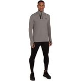 TCA - Fusion Pro - Hardlooptop - Donkergrijs - Sneldrogend, Half-Zip, D.R.Y. Technologie
