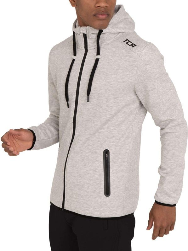 TCA - Revolution - Technische Hardloop Hoodie - Licht Grijs