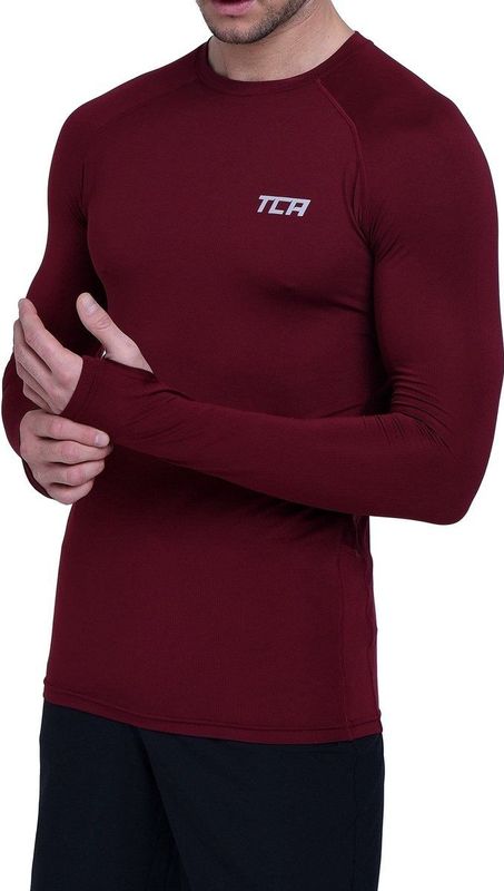 TCA - Stamina - Sportshirt - Oranje - Ademende Stretchstof met Mesh-panelen