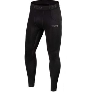 TCA - SuperThermal - Compressie Basislaag - Zwart - Voetbal Hardloop Leggings Tights