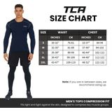 TCA - Pro Performance - Lange Mouw Hardloop Compressie Basislaag Top - Donkerblauw